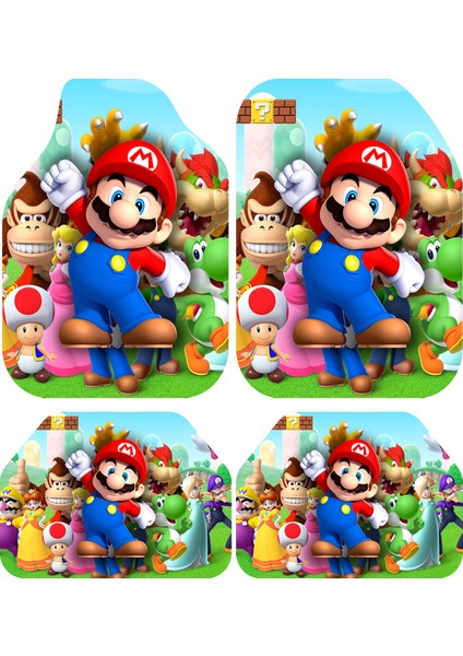 Dekoratif Desenli Oto Paspas Takımı