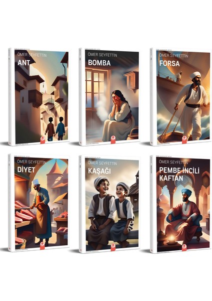 Ömer Seyfettin Seti ( 6kitap ) 13+ Yaş Aralığı Için --- En Güzel Hikayelerinden Seçmeler