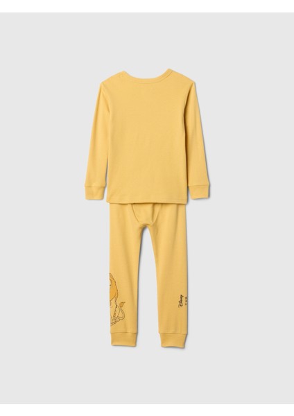 Bebek Sarı %100 Organik Pamuk Disney Grafikli Pijama Takımı fiyatları
