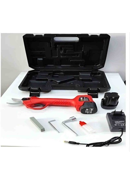 24V Çift Bataryalı Şarjlı Budama Makası Akülü Bağ, Bahçe, Dal, Bitki, Temizleme, Kesme indirimleri