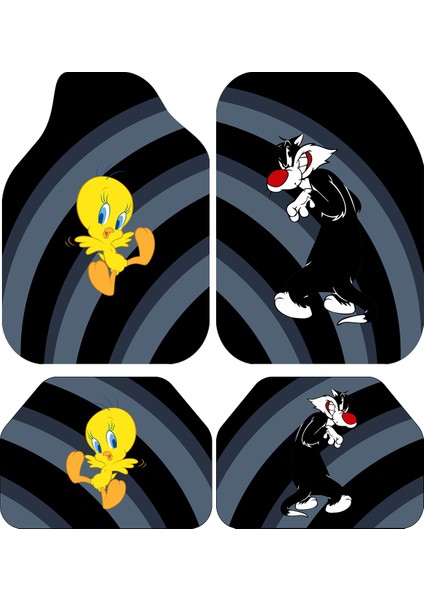 Dekoratif Desenli Oto Paspas Takımı