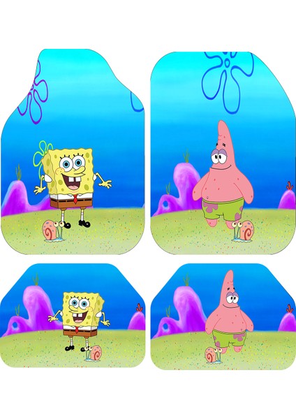 Dekoratif Desenli Oto Paspas Takımı