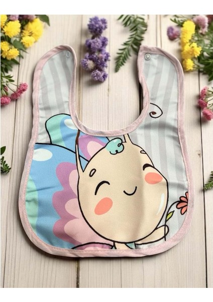 Baskılı Üçlü Mama Önlüğü Fuşya fırsatları