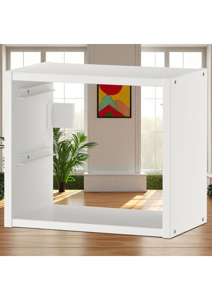 Trofast Duvar Rafı 34 x 21 x 30 cm Beyaz Dayanıklı Düzenleyici Çocuk Rafı fırsatları