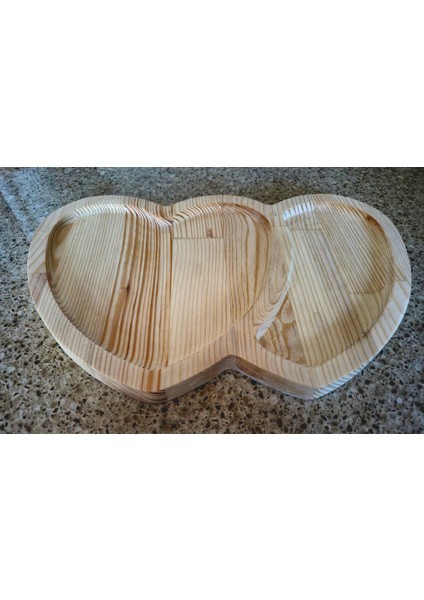Ahşap Sunum Tahtası - Kalp Şekilli - 29 X 19 cm fiyatları