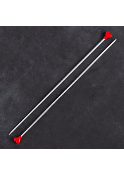 Dikiş Atölyesi Için 35CM 4mm Klasik Alüminyum Örgü Şişi