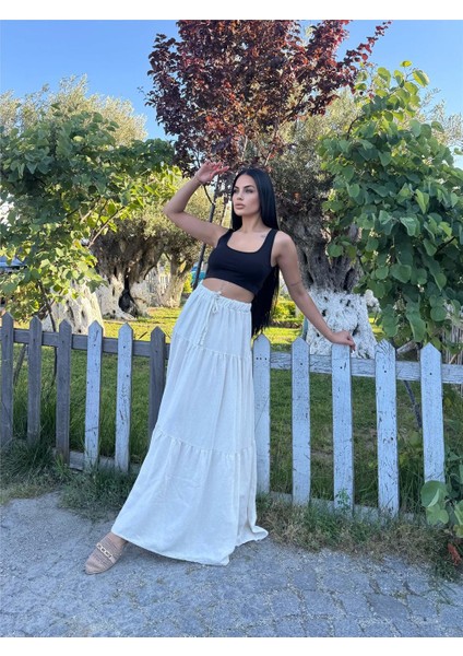 Taş Beli Lastikli Etek fırsatları