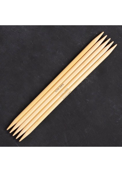 Dikiş Atölyesi Için 20CM 6mm Bambu Çorap Şişi
