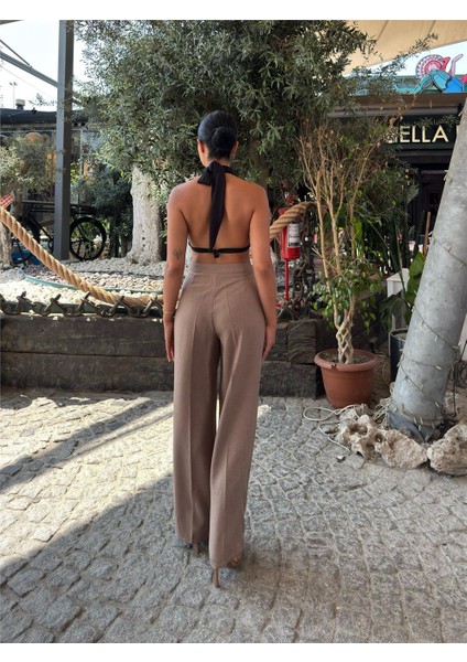 Vizon Keten Düz Paça Pantolon fiyatları