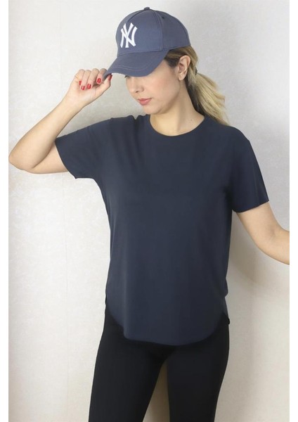 Kadın Antrasit %100 Modal Lazerkesim T-Shirt fırsatları