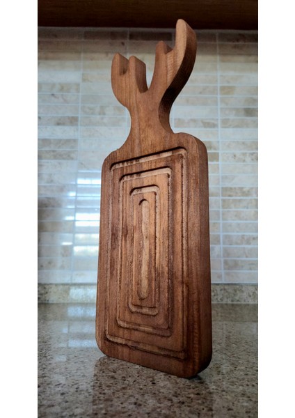 Ahşap Sunum Tahtası - 31 X 12 Cm - Kahverengi fırsatları
