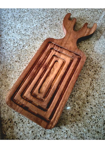 Ahşap Sunum Tahtası - 31 X 12 Cm - Kahverengi
