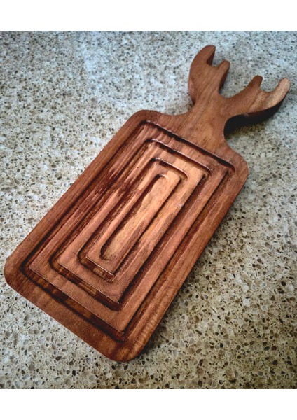 Ahşap Sunum Tahtası - 31 X 12 Cm - Kahverengi