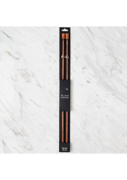 Dikiş Atölyesi Için 5.5mm 36CM Ahşap Örgü Şişi modelleri