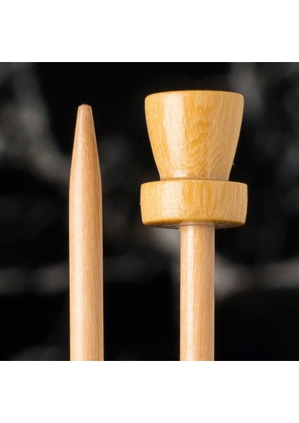 Dikiş Atölyesi Için 2.5mm 36CM Ahşap Örgü Şişi