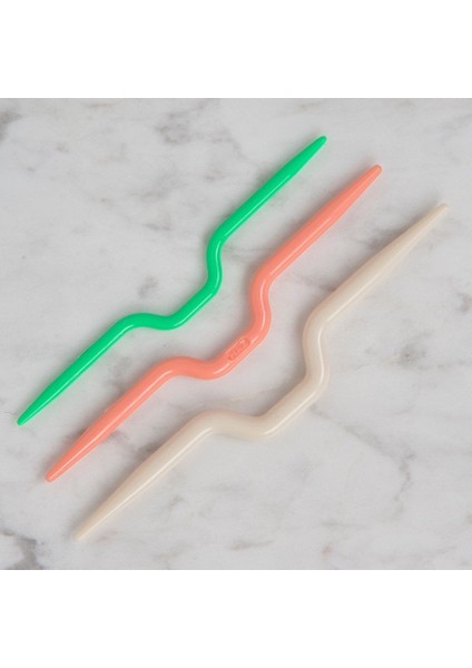 Dikiş Atölyesi Için 3parça Bükümlü Saç Örgü Şiş Seti