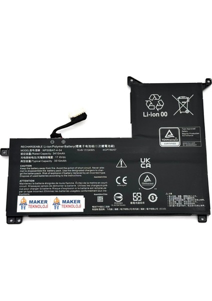 Abra A5 V21.2 Notebook NP50BAT-4-54 Batarya Pil – Yüksek Performanslı, Uzun Ömürlü, Orijinal Uyumlu Güç Kaynağı fiyatları