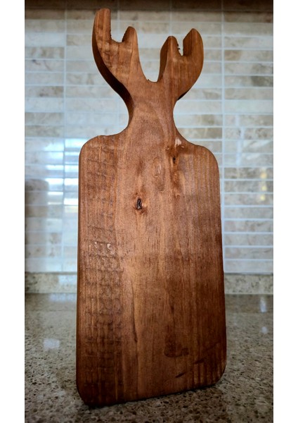 Ahşap Sunum Tahtası - 31 X 12 Cm - Kahverengi