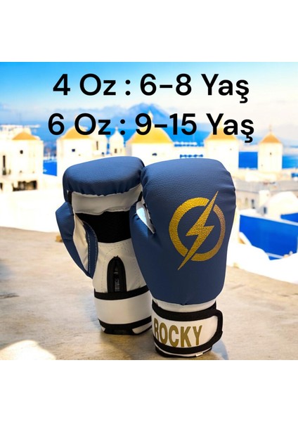 Rocky Çocuk Boks Kicboks Muay Thai Eldiveni 4-6 Oz Junior Kidz Boks Eldiveni