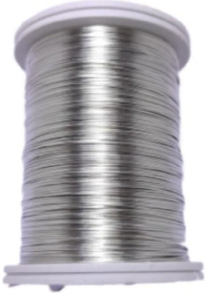 Büro Ev Ofis Hobi Dikiş Atölyesi Için 25MT Gümüş Tel Kırma Makara