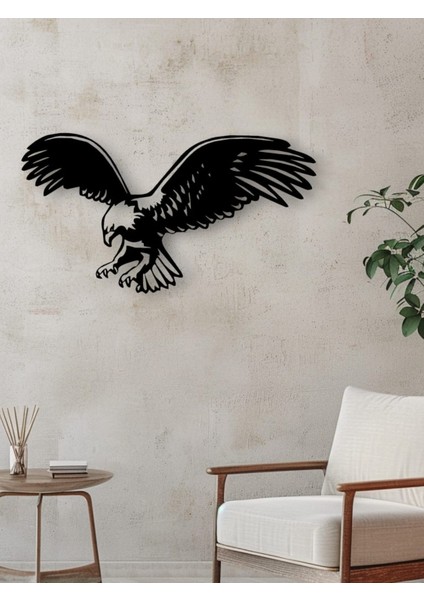 3D Baskı Kara Kartal Duvar Süsü