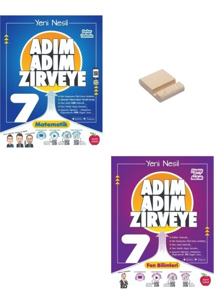 7. Sınıf Adım Adım Matematik ve Fen Bilimleri Soru Bankası - Telefon Tutucu