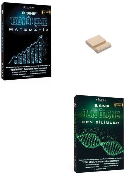 LGS 8. Sınıf Tam Ölçme Etkinlikli Matematik ve Fen Bilimleri Soru Bankası + Telefon Tutucu