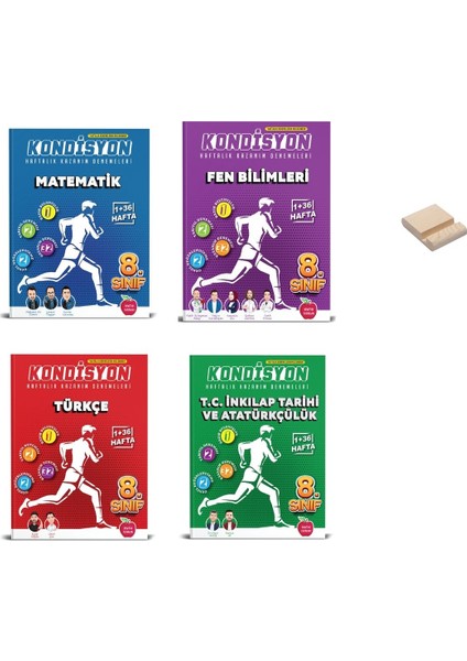 LGS 8. Sınıf Kondisyon Denemeleri Matematik - Fen Bilimleri - Türkçe ve T.C. İnkılap Tarihi ve Atatürkçülük 4'lü Set