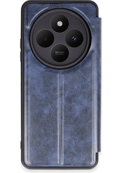 Xiaomi Redmi 14C Kılıf Flip Cover - Lacivert