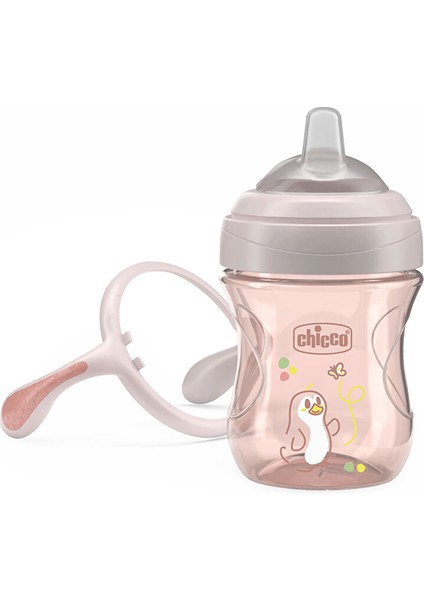 Yumuşak Uçlu Alıştırma Bardağı 4+ Ay 200 ml Kız