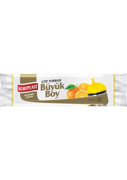 Mandarin Çöp Torbası Büyük Boy 10'lu