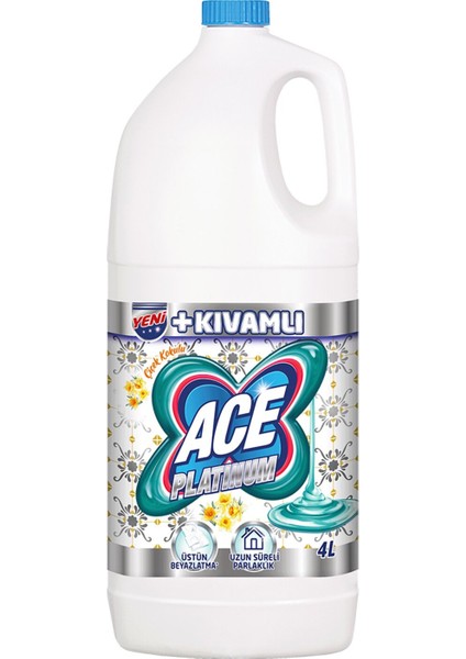 Platinum Çiçek Kokulu Çamaşır Suyu 4 L