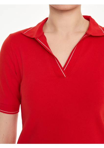 Yeni Sezon Polo Yaka Kadin Tisort - S5M725Z8 modelleri