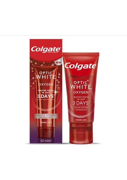 Optic White Oxygen Aktif Oksijen Teknolojisi Beyazlatıcı Diş Macunu 50 ml