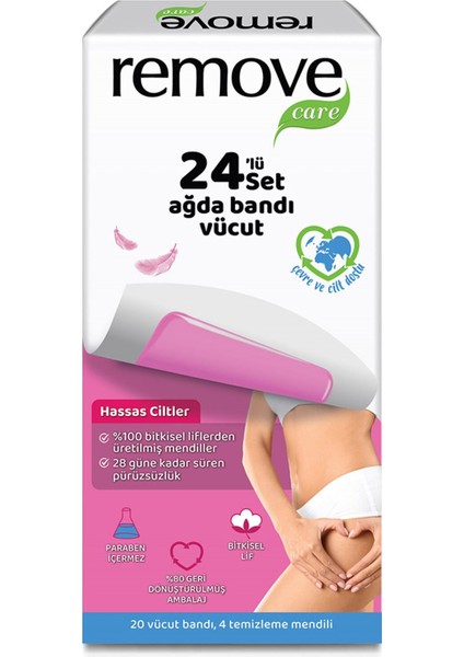 Care Vücut Ağda Bandı Hassas Ciltler 20'li