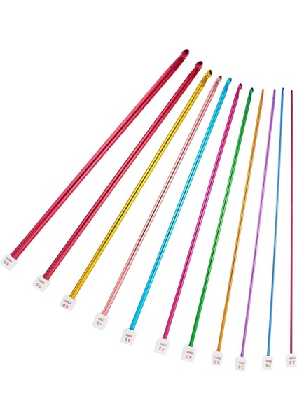 Dikiş Atölyesi Için No3,5 35CM Metalize Örgü Tığı