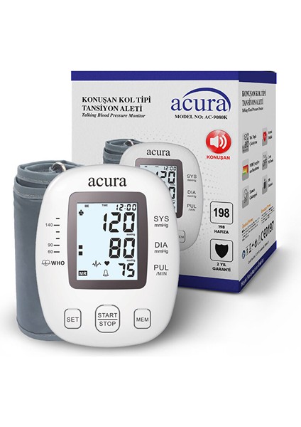 AC-9080K Konuşan Kol Tipi Tansiyon Aleti