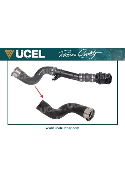 UCEL-15155 - Turbo Hortumu Büyük Plastik Parça Hariç Clıo Iv Captur Dokker Lodgy Duster Logan Iı Sandero Iı