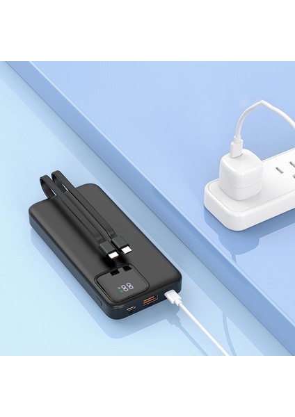 20.000 Mah Powerbank Pd 22.5W Hızlı Şarj Dahili Type-C ve Lightning Kablolu Quick Charge 3.0 indirimleri