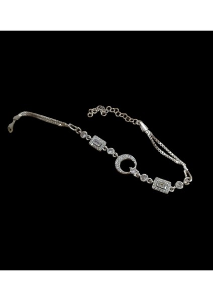 925 Ayar Orjinal Ayyıldız Bileklik Künye