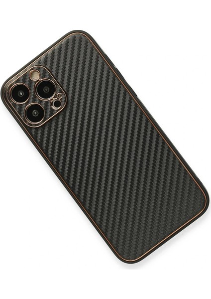 iPhone 13 Pro Max Kılıf Coco Karbon Silikon - Siyah modelleri