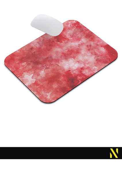 Kırmızı Renkli Desenli Ergonomik Mouse Pad- 23 cm x 19 cm - Kaydırmaz Taban Ev ve Ofis Kullanımı Için Ideal Fare Altlığı Mousepad indirimleri