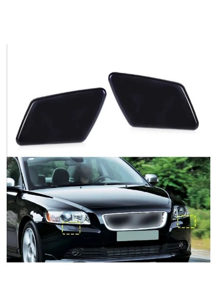 Volvo S40 2 Adet Far Yıkama Kapağı