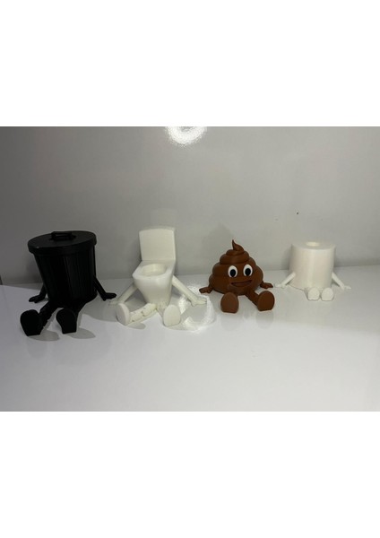 4 Lü Banyo Dekorasyon seti çöp klozet selpak Ee😌 modelleri