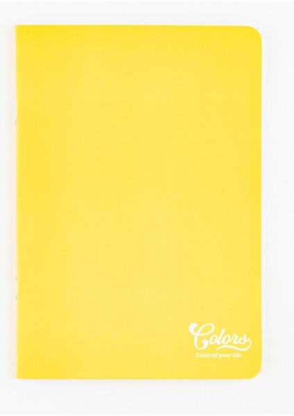 Colors A5 60 Yaprak Çizgili Karton Kapak Sarı