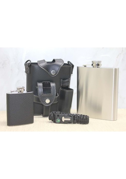 Deri Kılıflı Matara Seti