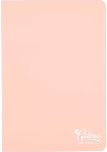 Colors A5 40 Yaprak Kareli Karton Kapak Somon