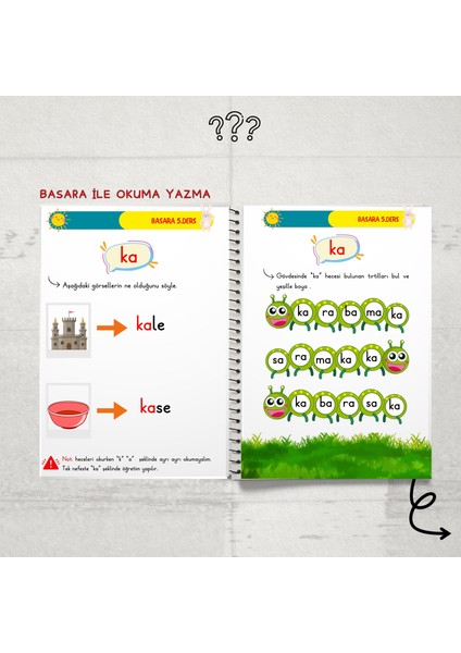 Basara yöntemi Ile Okuma Yazma 1-2 kitabı