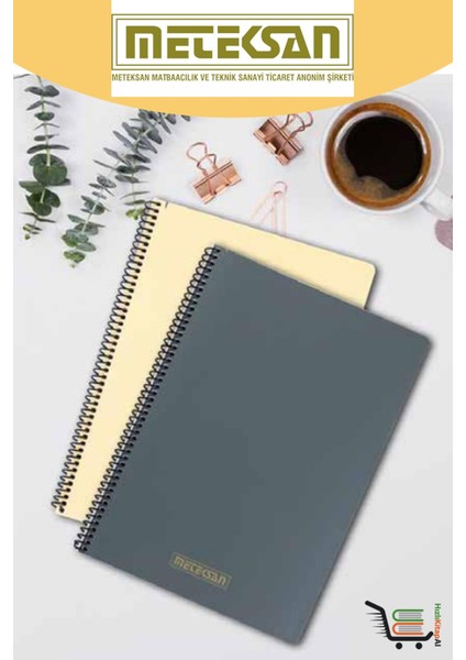 Karina 80 Yaprak Çizgili Pp Kapak Pastel Mix