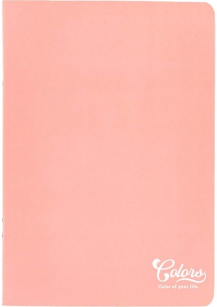Colors A5 60 Yaprak Kareli Karton Kapak Pembe